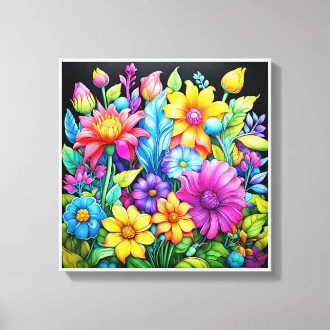 Bild tryckt på canvas för vackra färger, 200 (Framsida)