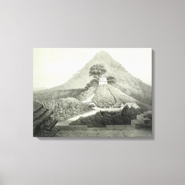 Bild-vy vid Temple-programmet i Kor, Palen Canvastryck (Framsida)