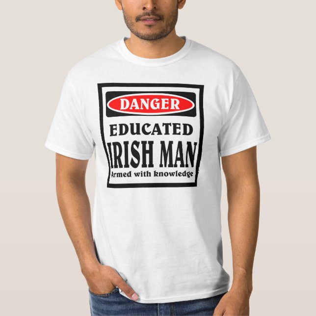 Bildad irländsk man tröja (Framsida)