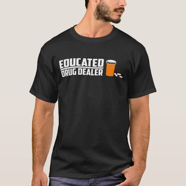 Bildad knarklangarevetenskapsstudent t shirt (Framsida)