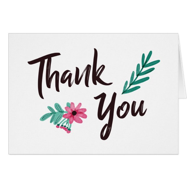 Bildad Rosa Tack OBS Kort (Framsidan Horizontal)