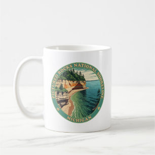 Bildad Sten National Shoreline Michigan Kaffemugg