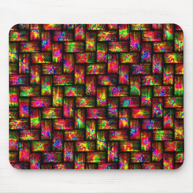 Bildalternativ för åtta Färg-vågor, Mousepads Musmatta (Framsidan)