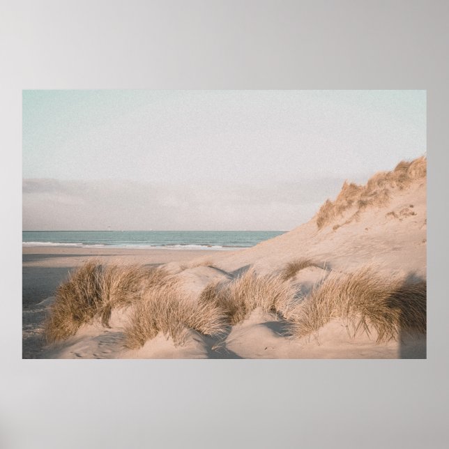 BILDANDE AV STEN PÅ BEACH POSTER (Framsidan)