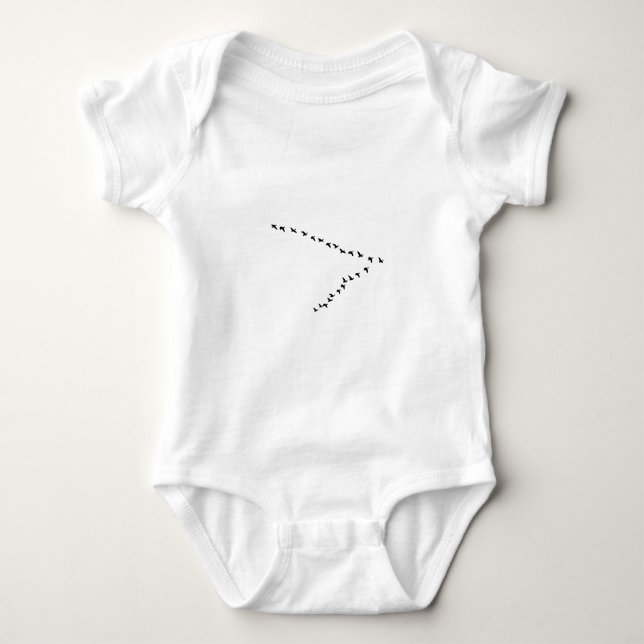Bildande för flyggäss "V" Tee (Framsida)