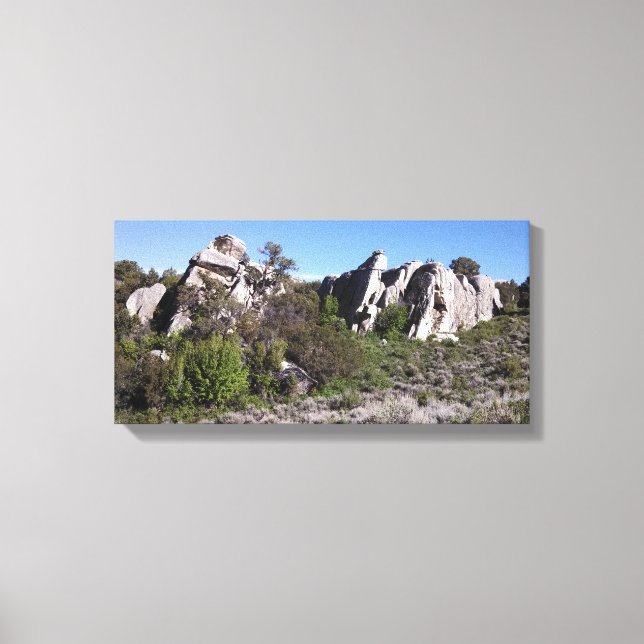 Bildande i Sten nationella reservstads stad Canvastryck (Framsida)