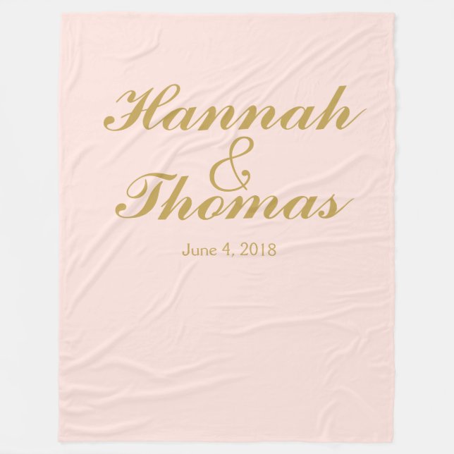  bildbakgrund för bakgrundsbild i bröllop fleecefilt (Framsidan)