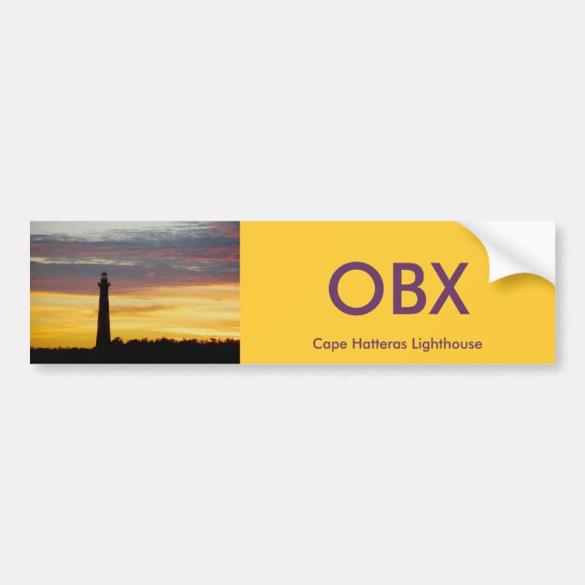 Bildekal #1 OBX för uddHatteras fyr (Framsidan)