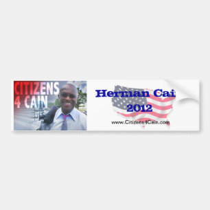 Bildekal 2012 för C4C Herman Cain