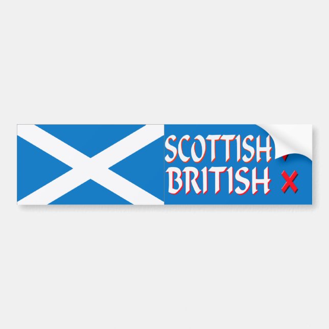 Bildekal brittiskt inget för skott ja (Framsidan)