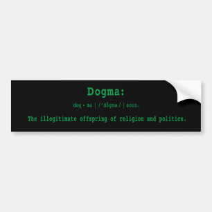 Bildekal: Definition av dogm Bildekal