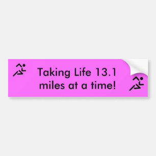 Bildekal för 1/2 maratonspring