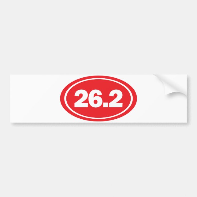 bildekal för 26,2 maraton (Framsidan)