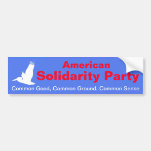 Bildekal för amerikansolidaritetparty