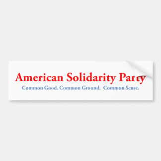 Bildekal för amerikansolidaritetparty