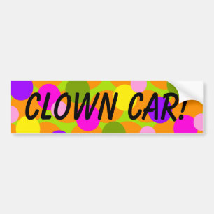 Bildekal för bil för clownPolkadot Gumballs clow