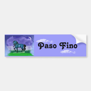 Bildekal för blåttPaso Fino häst