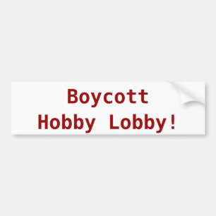 Bildekal för bojkotthobbylobby