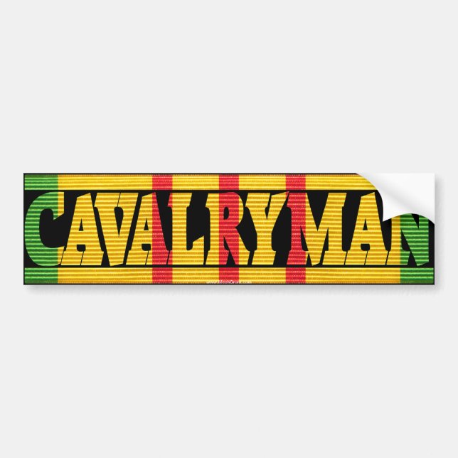 Bildekal för CavalrymanVietnam tjänste- band (Framsidan)