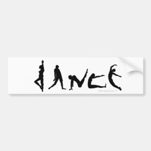 Bildekal för design för dansdansSilhouette