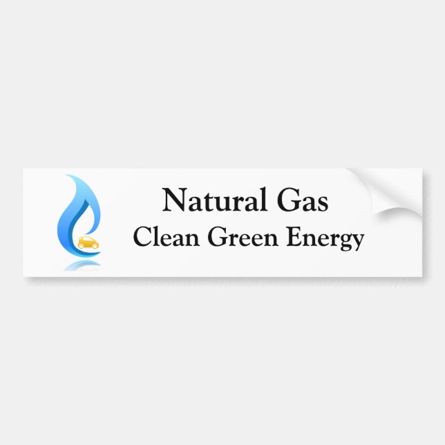 Bildekal för energi för naturgasrengöringgrönt (Framsidan)