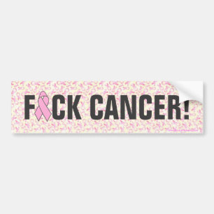 Bildekal "för F*CK-CANCER" bröstcancer