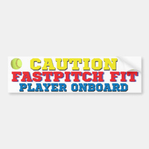 Bildekal för FastPitch färdig spelare ombord