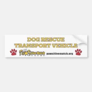 Bildekal för fordon för hundräddingtransport