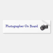 Bildekal för fotograf ombord -