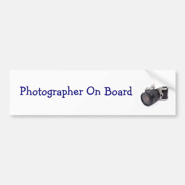 Bildekal för fotograf ombord - (Framsidan)