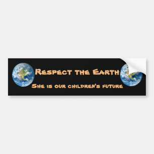 Bildekal för framtid för respektplanetjord