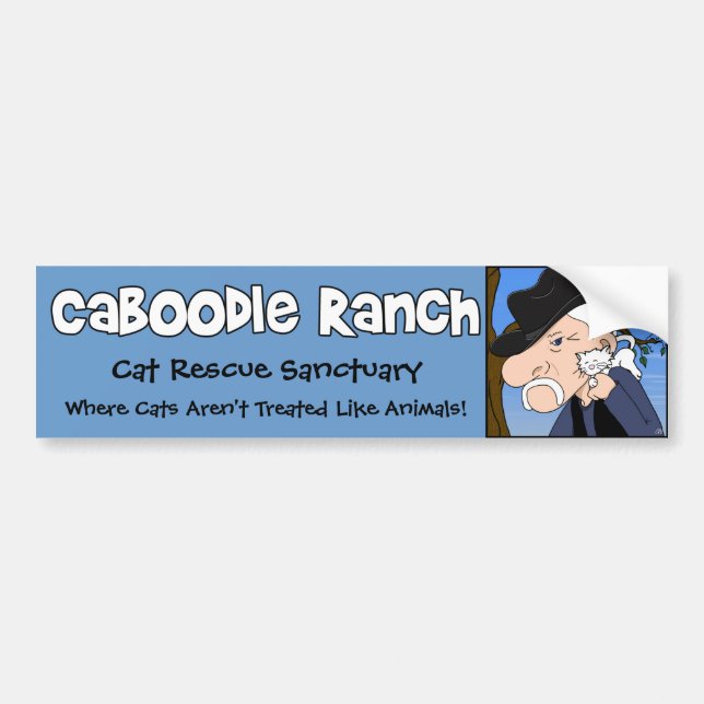 Bildekal "för galen kattman" (Framsidan)