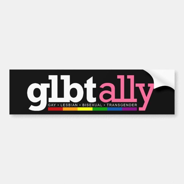 Bildekal för GLBT-bundsförvantsvart (Framsidan)