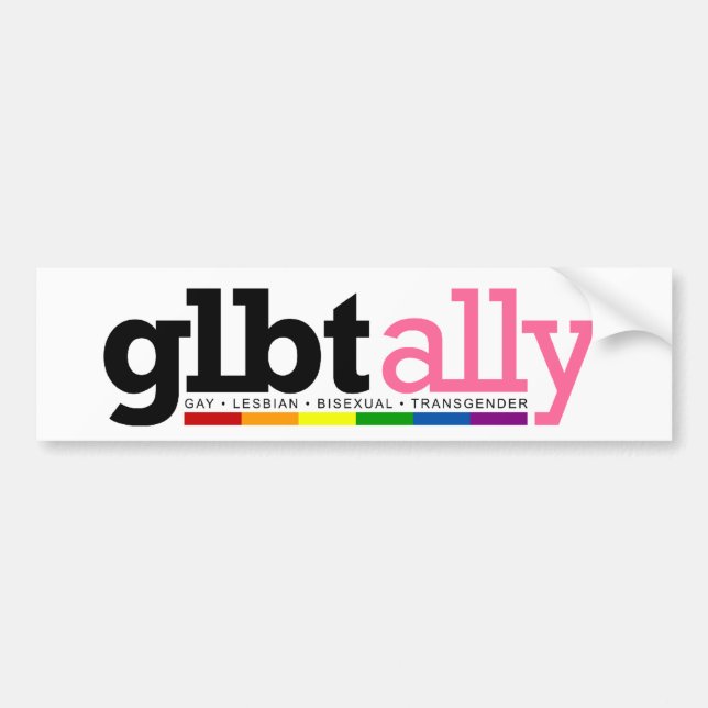 Bildekal för GLBT-bundsförvantvit (Framsidan)