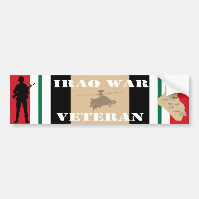 Bildekal för Irak krigveteran (Framsidan)