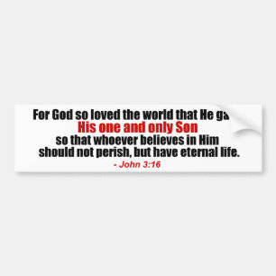 Bildekal för John 3:16kristen
