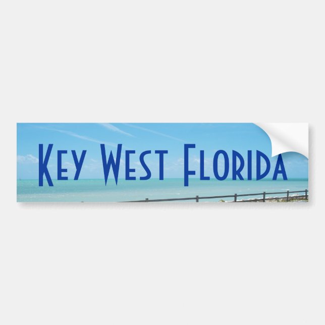 Bildekal för Key West Florida Aquamarinehav (Framsidan)