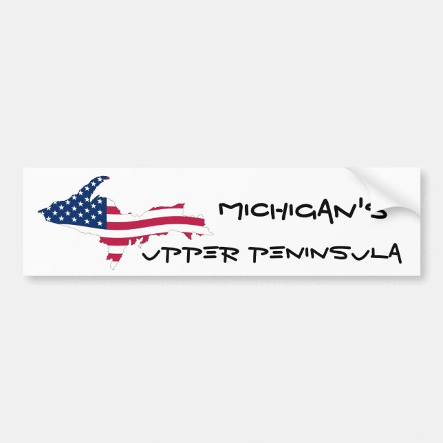 Bildekal för Michigan övrepeninsulaflagga (Framsidan)
