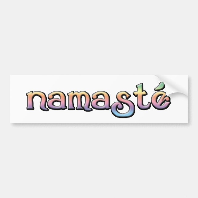 Bildekal för Namaste regnbågestilsort (Framsidan)