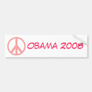 Bildekal för Obama 2008 rosafred
