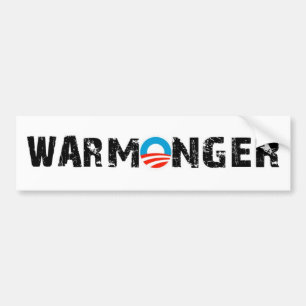 Bildekal för Obama krigMonger