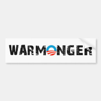 Bildekal för Obama krigMonger
