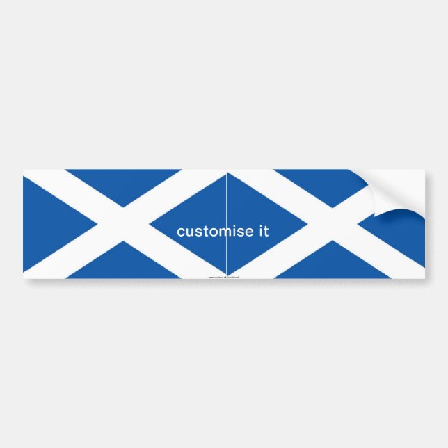 Bildekal för Scotlahd St Andrews saltireflagga (Framsidan)