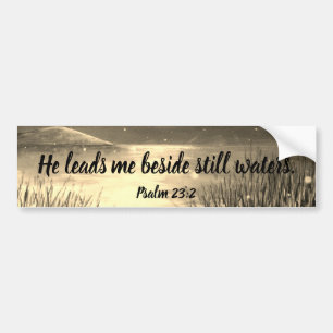 Bildekal för Scripture för Psalm23:2 kristen