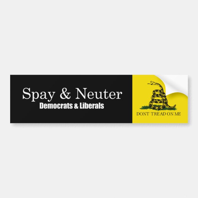 Bildekal för Spay and Neuter Liberals (Framsidan)