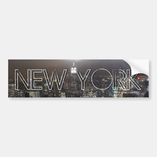 Bildekal för stad för New York bildekal NY