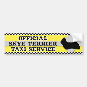 Bildekal för taxi för Skye Terrier tjänste-