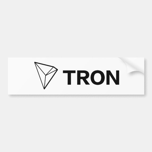 Bildekal för TRON TRX Cryptocurrency (Framsidan)
