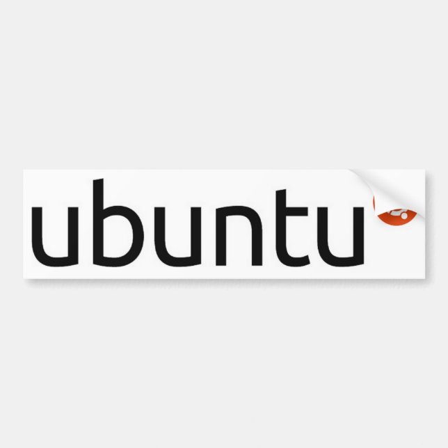 Bildekal för Ubuntu Linuxlogotyp (Framsidan)