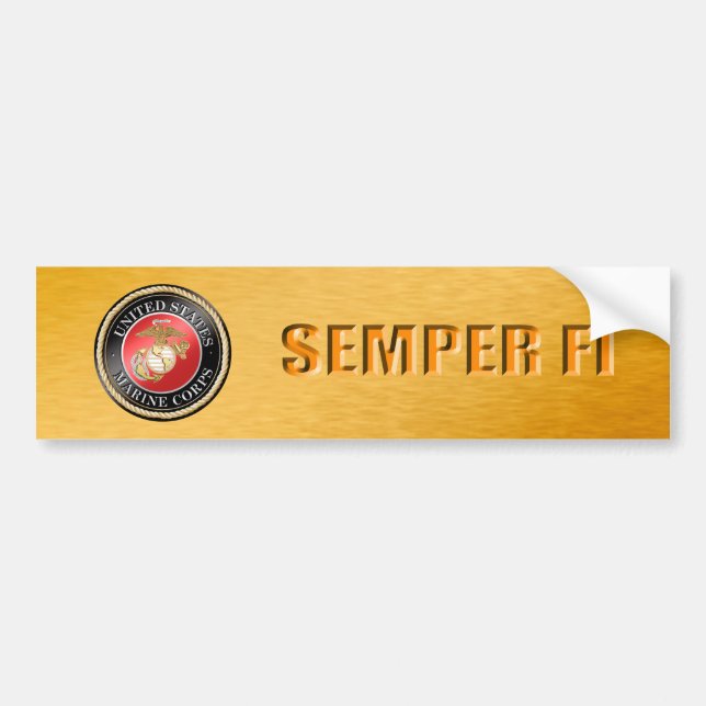 Bildekal för USMC Semper Fi (Framsidan)